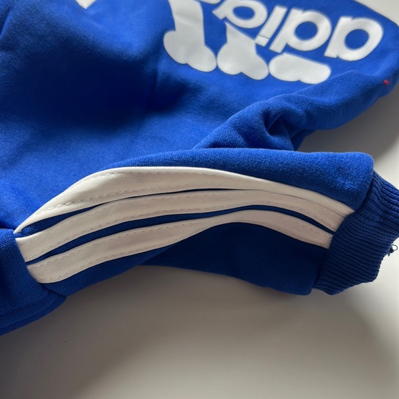 Dog sweatshirt hoodie “adidog”, blue - Picture 3 of 5